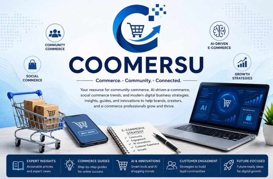 What is e-commerce - definition and types illustration